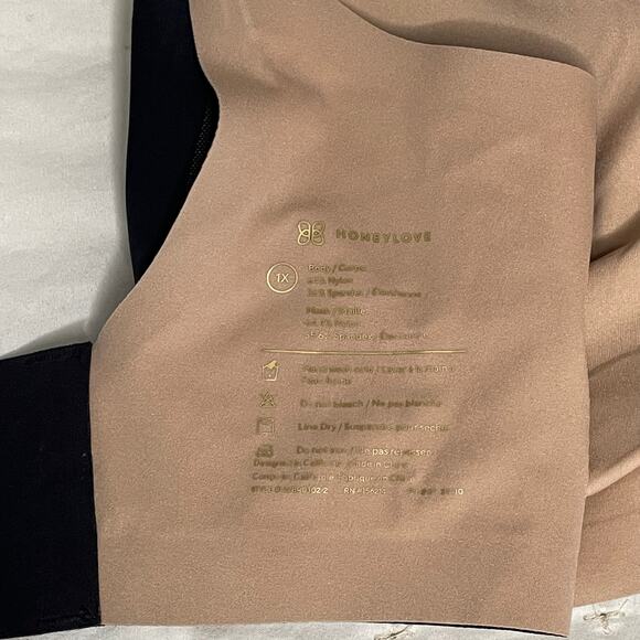 Honeylove Crossover Bra Women's 1X 40 C/D | Black/Tan | Wireless | NWOT - Picture 4 of 4